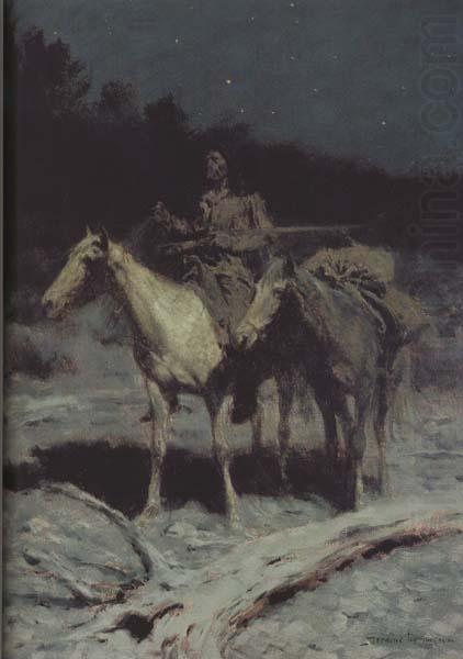 Frederic Remington A Dangerous Country (mk43) china oil painting image
